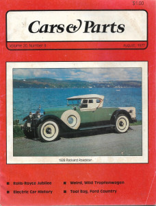 CARS & PARTS 1977 AUG - ROLLS JUBILEE, TROPFENWAGEN, ELECTRIC CAR, MARMON*